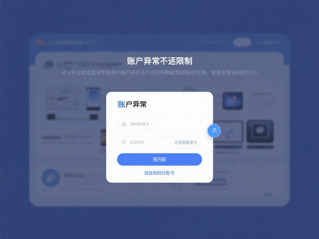 账户异常或被限制
如果平台检测到用户账户存在异常